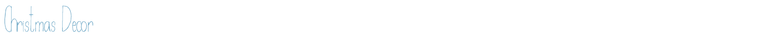 sample Christmas Decor font