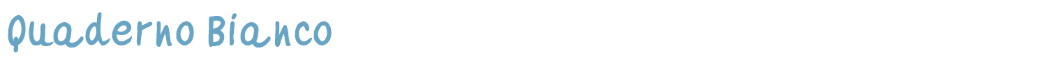 sample Quaderno Bianco font