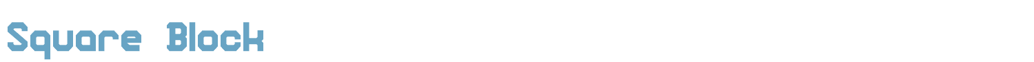 sample Square Block font