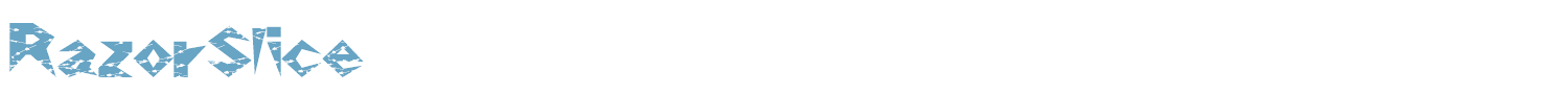 sample RazorSlice font