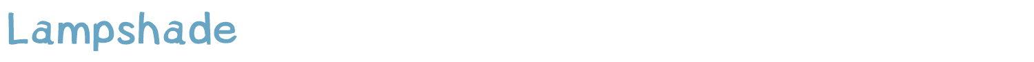 sample Lampshade font
