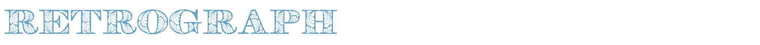 sample Retrograph font