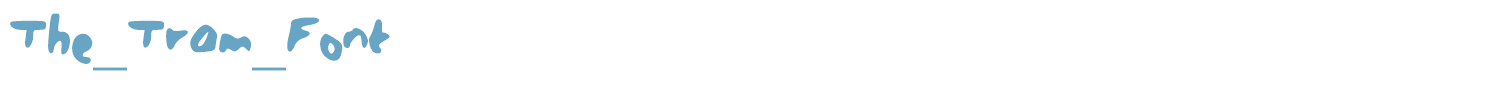 sample The_Tram_Font font