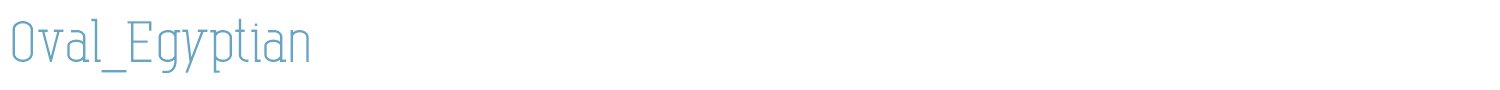 sample Oval_Egyptian font