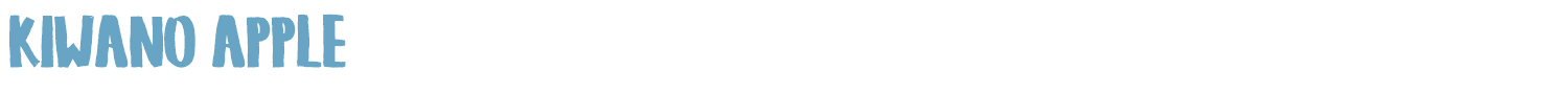 sample KIWANO APPLE font