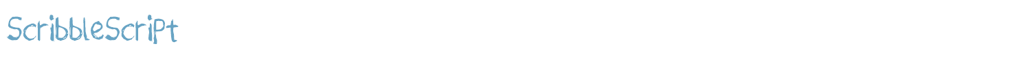 sample ScribbleScript font