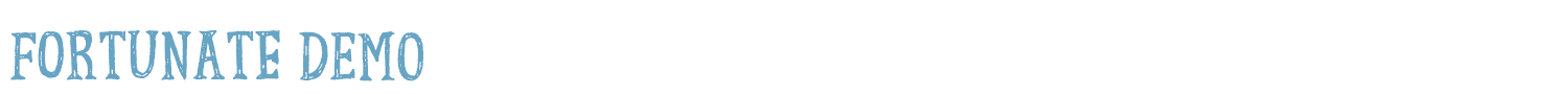 sample Fortunate DEMO font