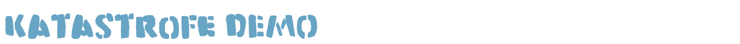 sample Katastrofe DEMO font