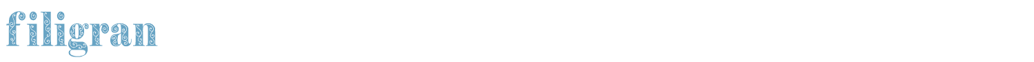 sample Filigran font