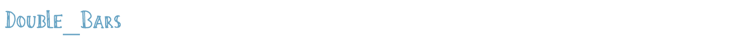 sample Double_Bars font