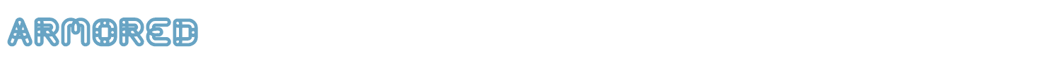 sample ARMORED font