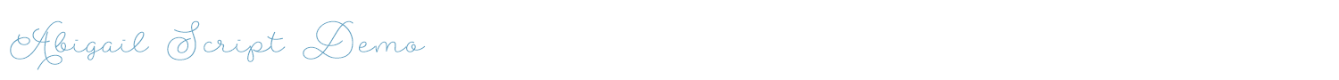 sample Abigail Script Demo font