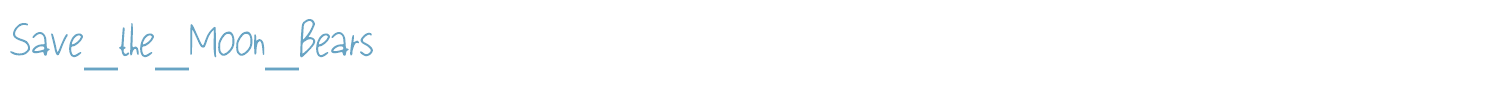 sample Save_the_Moon_Bears font