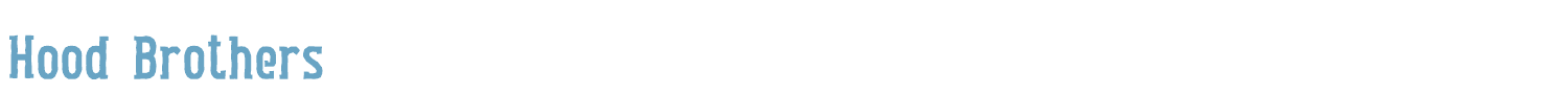 sample Hood Brothers font