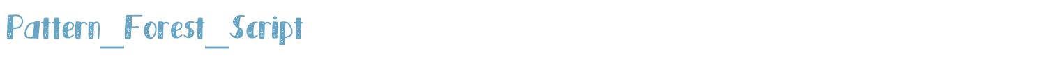 sample Pattern_Forest_Script font