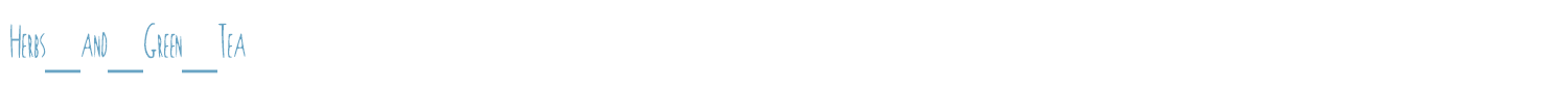sample Herbs_and_Green_Tea font