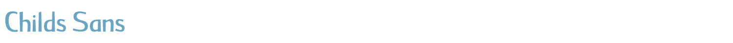 sample Childs Sans font