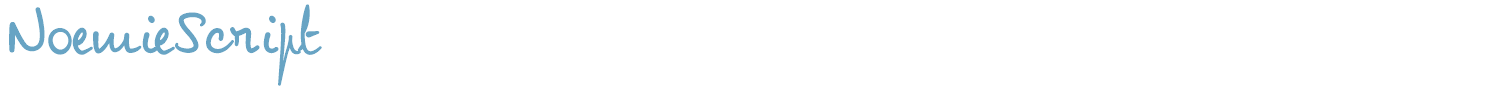 sample NoemieScript font