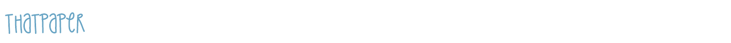 sample ThatPaper font