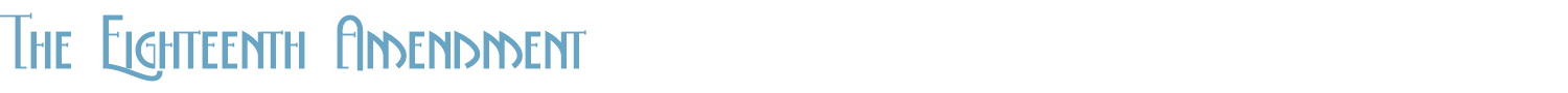 sample The Eighteenth Amendment Bold font