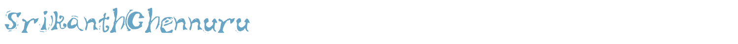 sample SrikanthChennuru font