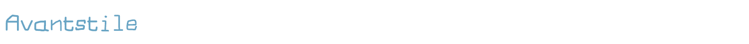 sample Avantstile font