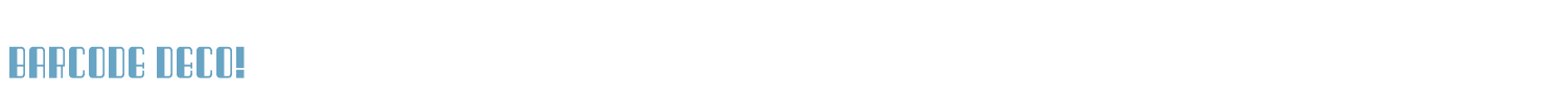sample Barcode Deco! font