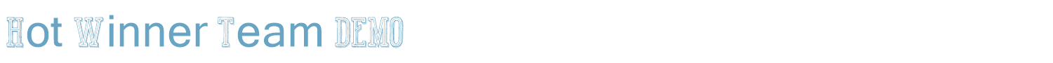 sample Hot Winner Team DEMO font