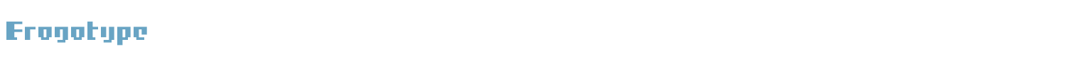 sample Frogotype font