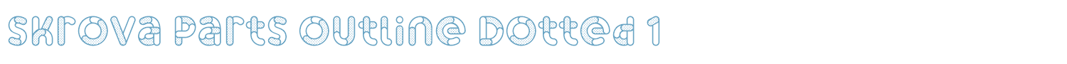 sample Skrova Parts Outline Dotted 1 font