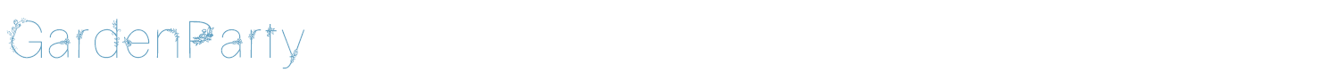 sample GardenParty font