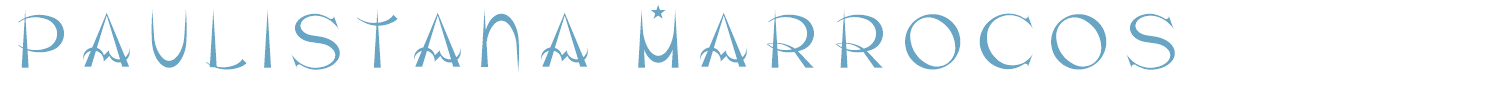 sample Paulistana Marrocos font