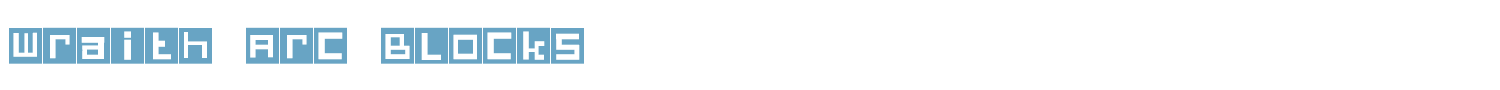 sample Wraith Arc Blocks font