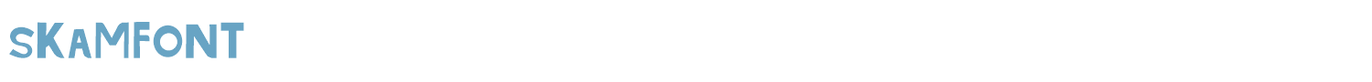 sample Skamfont font