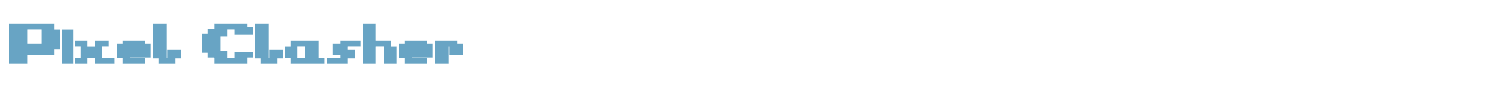 sample Pixel Clasher font