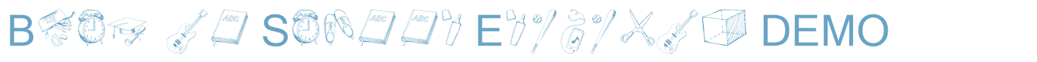 sample Back to School Elements DEMO font