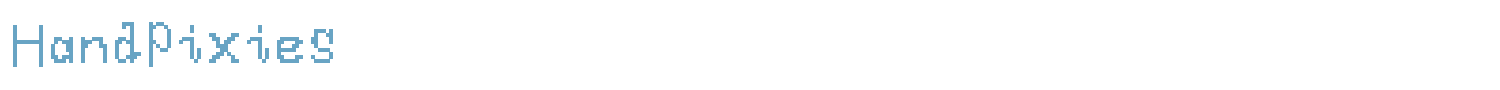 sample HandPixies font
