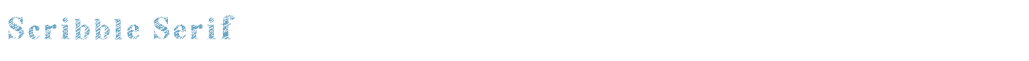 sample Scribble Serif font