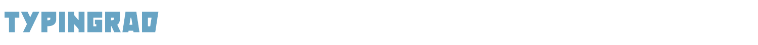 sample Typingrad font