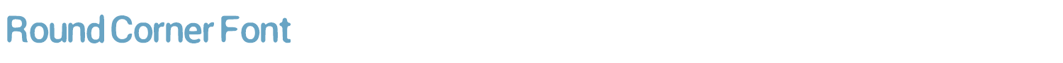 sample Round Corner Font font