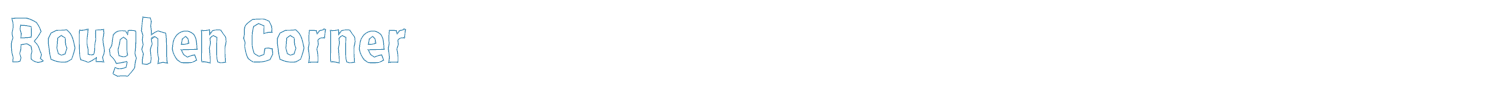sample Roughen Corner font