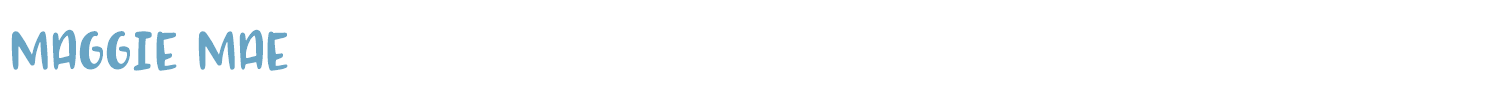sample MAGGIE MAE font