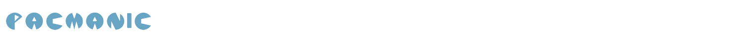 sample Pacmanic font