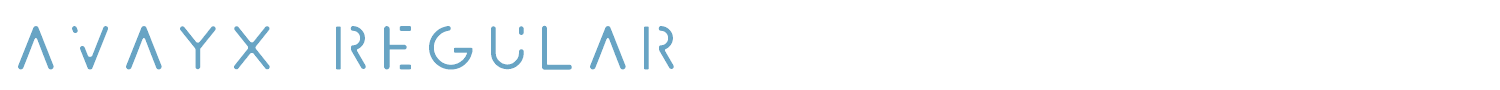 sample Avayx Regular font