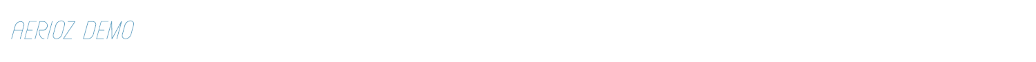 sample Aerioz Demo font