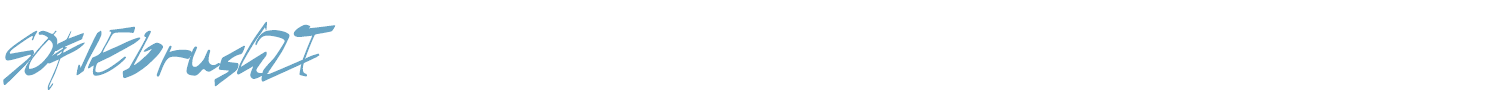 sample SOFIEbrushZT font