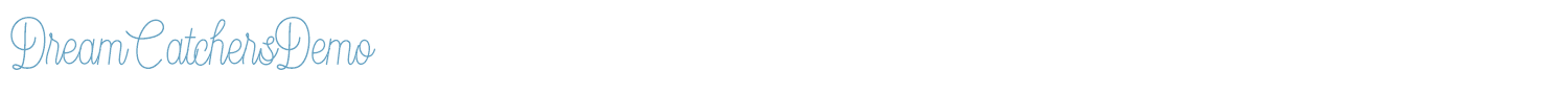 sample DreamCatchersDemo font