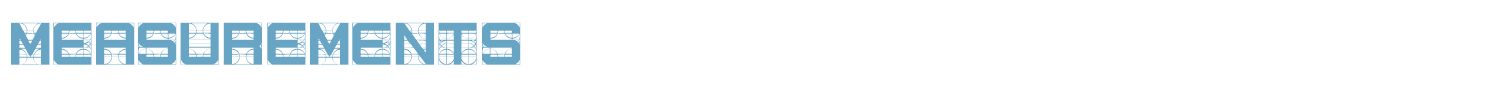 sample Measurements font