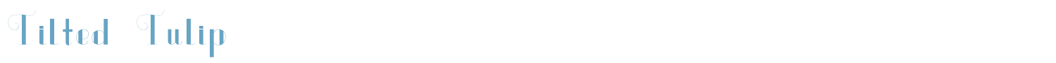 sample Tilted Tulip font
