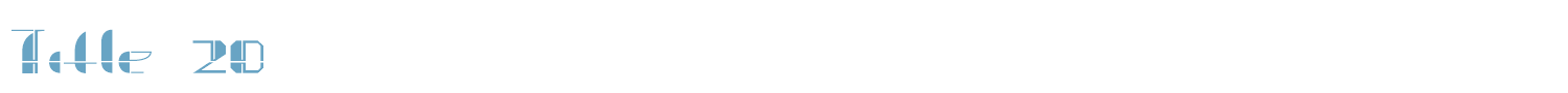 sample Title 20 font